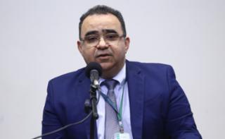 Cerimônia de abertura do Mês do Servidor. Diretor Administrativo, Mauro Limeira Mena Barreto