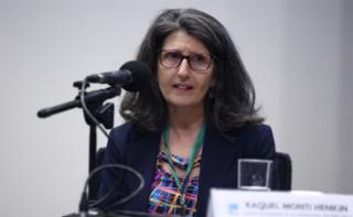 Cerimônia de abertura do Mês do Servidor. Chefe de Gabiente do Primeiro-Secretário, Raquel Monti Henkin