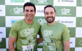 3ª Corrida Vertical. Primeiro-Secretário, Dep. Carlos Veras (PT - PE). Diretor-Geral da Câmara dos Deputados, Guilherme Barbosa Brandão.