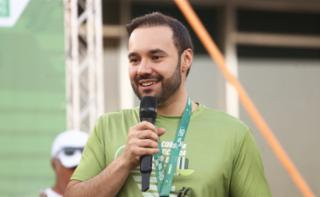 3ª Corrida Vertical. Diretor-Geral da Câmara dos Deputados, Guilherme Barbosa Brandão.