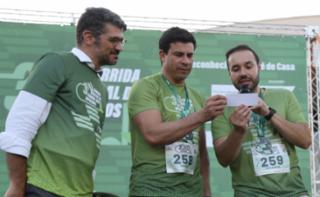 3ª Corrida Vertical.Presidente Sindilegis, Alison Souza.Dep. Carlos Veras (PT - PE).Diretor-Geral da Câmara dos Deputados, Guilherme Barbosa Brandão.