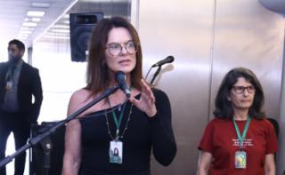 Abertura da exposição Servidores da Câmara: Servidores, vidas além do trabalho.Cristina Sabino.Diretora de Recursos Humanos.