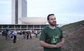 Escorrega no Gramado - Gramado do Congresso. Diretor-Geral da Câmara dos Deputados, Guilherme Barbosa Brandão