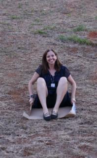 Escorrega no Gramado - Gramado do Congresso. Participante, Denise Amaral