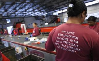 Visita à Cooperativa de Catadores "Construir".