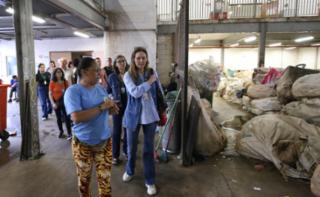 Visita à Cooperativa de Catadores "Construir".