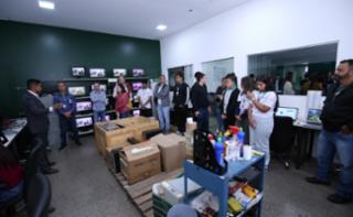 Visita à ONG “Programando o Futuro”, parceira responsável por receber os computadores descartados.