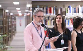 Sarau. Servidor da Agência Câmara, Roberto Seabra.