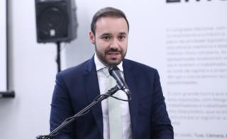 Cerimônia de Premiação do Concurso “Luz, Câmara, Emoção” e Lançamento de Fotolivro de mesmo título. Diretor-Geral da Câmara dos Deputados, Guilherme Barbosa Brandão.