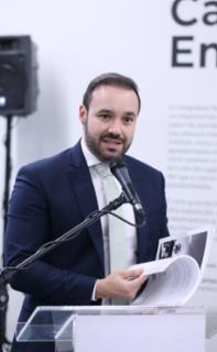 Cerimônia de Premiação do Concurso “Luz, Câmara, Emoção” e Lançamento de Fotolivro de mesmo título. Diretor-Geral da Câmara dos Deputados, Guilherme Barbosa Brandão.