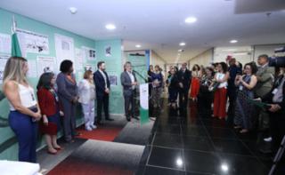 Abertura da Exposição Servidores Constituintes. Diretor do Centro de Documentação e Informação, Sergio Sampaio.