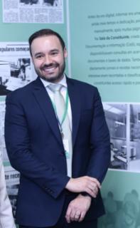 Abertura da Exposição Servidores Constituintes. Diretor-Geral da Câmara dos Deputados, Guilherme Barbosa Brandão.