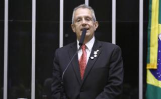 Homenagem aos 130 anos do Clube de Regatas do Flamengo. Presidente do Flamengo, Luiz Eduardo Bap.