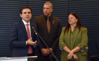 3º Fórum Legislativo do Esporte - Ouvindo para transformar: experiências que constroem um futuro esportivo. Presidente da Câmara dos Deputados, Hugo Motta (REPUBLICANOS - PB). Dep. Douglas Viegas (UNIÃO-SP). Dep. Laura Carneiro(PSD-RJ)