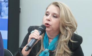 Homenagem à Arquitetura e Urbanismo e aos 65 anos de Brasília. Presidente do Conselho de Arquitetura e Urbanismo de Santa Catarina, Patrícia Sarquis Herden.