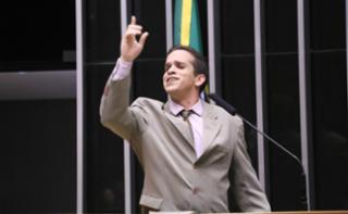 Visita ao Congresso Nacional com apresentação da edição especial do “Visite Encena”. Representando Ulisses Guimarães, Lucas Amado.