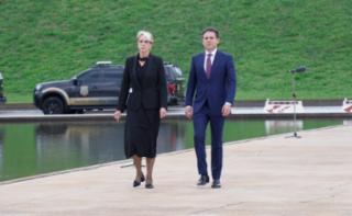 Entrada de autoridades - Cumprimentos. Presidente da Câmara dos Deputados, Hugo Motta (REPUBLICANOS - PB).