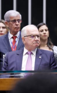 Destinada a inaugurar a 4ª Sessão Legislativa Ordinária da 57ª Legislatura. Ministro do Supremo Tribunal Federal do Brasil, Edson Fachin.