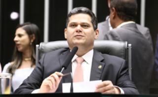 Destinada a inaugurar a 4ª Sessão Legislativa Ordinária da 57ª Legislatura.  Presidente do Senado Federal, Davi Alcolumbre (UNIÃO - AP)