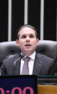 Discussão e votação de propostas legislativas. Presidente da Câmara dos Deputados, Hugo Motta (REPUBLICANOS - PB)