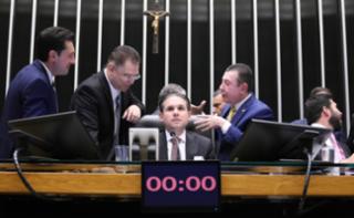 Discussão e votação de propostas legislativas. Presidente da Câmara dos Deputados, Hugo Motta (REPUBLICANOS - PB)