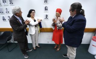 Eleição de Vice-Presidentes. Dep. Chico Alencar (PSOL - RJ), Dep. Juliana Cardoso (PT - SP), Dep. Dandara (PT - MG) e Dep. Tarcísio Motta (PSOL-RJ)