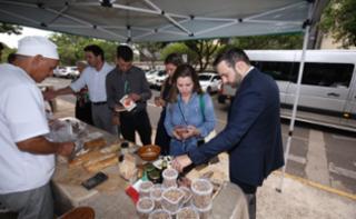 Feira de Orgânicos da Câmara dos Deputados. Diretor-Geral da Câmara dos Deputados, Guilherme Barbosa Brandão.