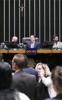 Sessão para a votação de propostas legislativas. Presidente da Câmara dos Deputados, Hugo Motta (REPUBLICANOS - PB)