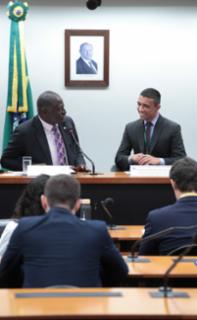 Audiência Pública - Trabalho Digital e as Especificidades da Favela. Dep. Helio Lopes (PL-RJ). Secretário Executivo do CEDES, Ricardo Miranda de Sousa.