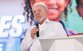 Cerimônia de 113 Inaugurações Simultâneas em Instituições de Ensino e Celebração das Escolas Conectadas. Presidente da República do Brasil, Luis Inácio Lula da Silva