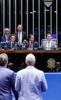 Visita do Presidente da Câmara dos Deputados, Hugo Motta (REPUBLICANOS - PB) ao Senado. Ministro do Tribunal de Contas da União, Odair Cunha (PT-MG) e Presidente do Senado Federal, Davi Alcolumbre (UNIÃO - AP)