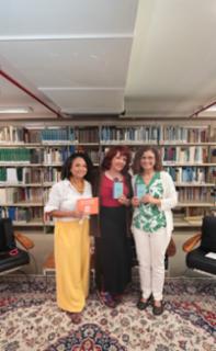 Bate-papo com a escritora do livro “Amarga”.  Apresentadora, Maira Brito.