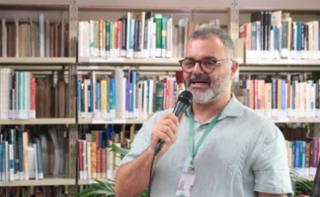 Bate-papo com a escritora do livro “Amarga”. Servidor, Clauder Lopes Diniz.