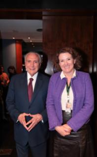 Programa de Entrevista, Michel Temer. Ex-presidente da República, Michel Temer. Diretora da TV Câmara, Daniela Guerson André.