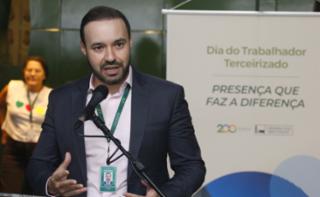 Comemoração ao Dia do Trabalhador Terceirizado. Diretor-Geral da Câmara dos Deputados, Guilherme Barbosa Brandão