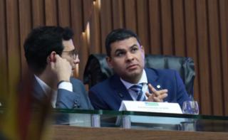 Manaus (AM). Câmara pelo Brasil. Dep. Saullo Vianna (MDB-AM) e Dep. Leo Prates (REPUBLICANOS - BA)