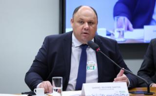 Audiência Pública - Debate sobre projetos que tratam sobre o trabalhador agrícola safrista. Presidente da CONTAR, Gabriel Bezerra Santos