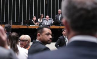Discussão e votação de propostas legislativas. Presidente da Câmara dos Deputados, Hugo Motta (REPUBLICANOS - PB)