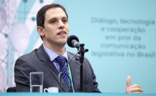 Encontro da Rede Legislativa de Rádio e TV 2026: de Olho no Futuro. Supervisor da Rede Legislativa, Carlos Neiva