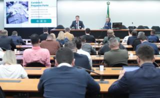 Encontro da Rede Legislativa de Rádio e TV 2026: de Olho no Futuro. Coordenador Técnico da Câmara Municipal de João Pessoa - PB, Jander Falqueto e Chefe do Departamento de Radiodifusão da Assembleia Legislativa de Pernambuco, Mauro Lúcio Nascimento.