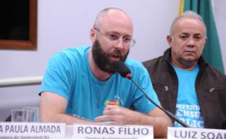 Audiência Pública - Sistema Metroferroviário no Brasil. Diretor do Sindicato dos Trabalhadores em Empresas de Transportes Metroviários e Conexa do Rio Grande do Sul - Sindimetrô/RS, Ronas Filho