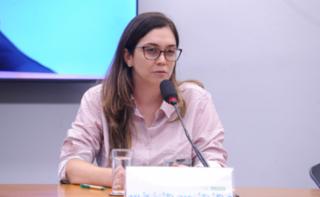 Audiência Pública - Programas de doação de corpos para ciência e formação em saúde. Coordenadora do Museu de Anatomia Humana da UnB (MAH/UnB), Bárbara de Lima Lucas
