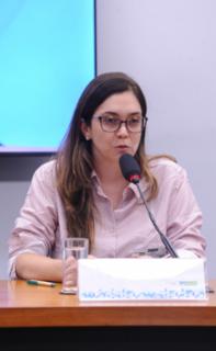 Audiência Pública - Programas de doação de corpos para ciência e formação em saúde. Coordenadora do Museu de Anatomia Humana da UnB (MAH/UnB), Bárbara de Lima Lucas