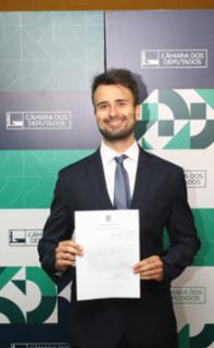 Cerimônia de Posse dos novos Servidores. Servidor, Luiz Filipe Torres Lafeta.
