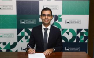 Cerimônia de Posse dos novos Servidores. Servidor, Pedro Henrique Rosa dos Santos.