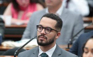 Cerimônia de Posse dos novos Servidores. Servidor, Lucas Pereira de Paula.