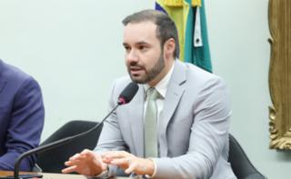Ambientação dos novos Servidores. Diretor-geral da Câmara dos Deputados, Guilherme Brandão.