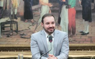Ambientação dos novos Servidores. Diretor-geral da Câmara dos Deputados, Guilherme Brandão.