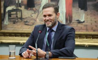 Ambientação dos novos Servidores. Chefe do Núcleo de Auditoria de Tecnologia da Informação, Alexandre Pires