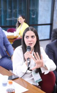 Café com Prosa e Integração com os novos servidores.  Servidora, Catarina Luiza Granja dos Santos Silva.